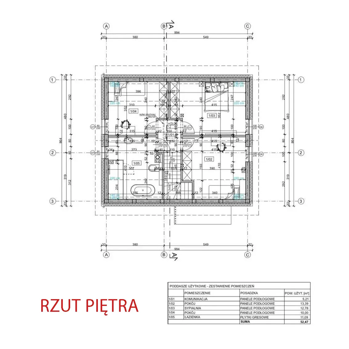 Dom jednorodzinny - 116m2, stan deweloperski 11