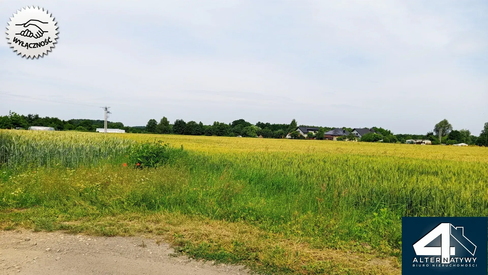 Działka budowlana w Bieruniu (Ściernie) z DROGĄ 8