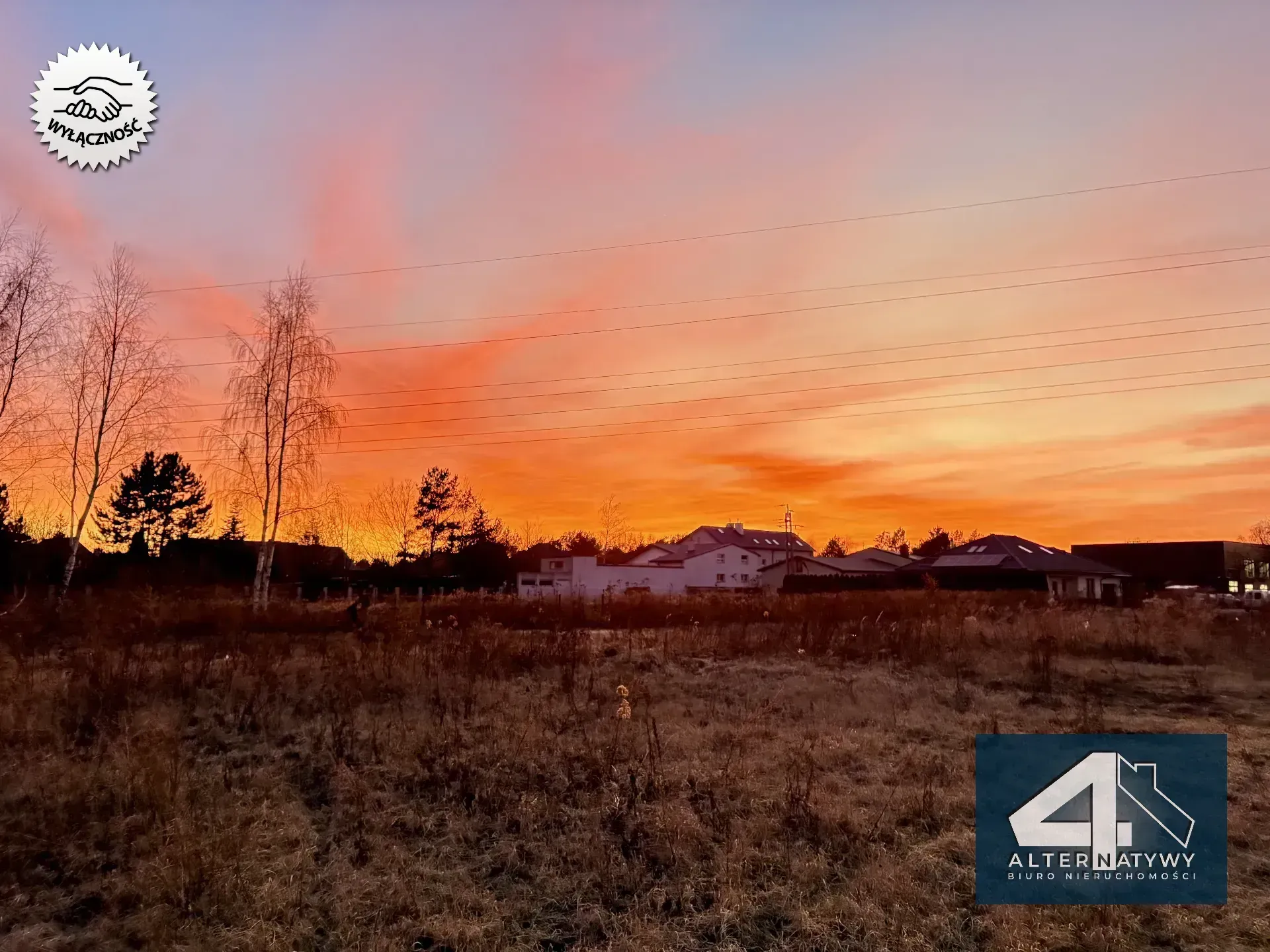 Działka inwestycyjna pod zabudowę jednorodzinną 2