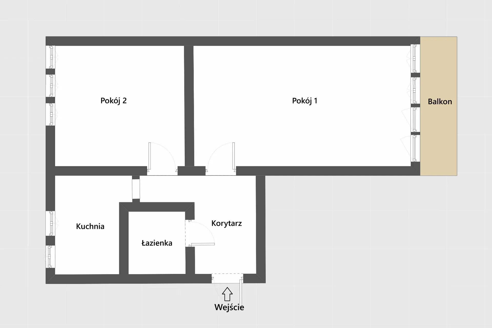 Funkcjonalne, rozkładowe mieszkanie z loggią 8