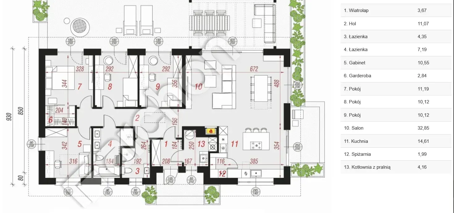 4 sypialnie, garderoba - blisko łąka i las 3