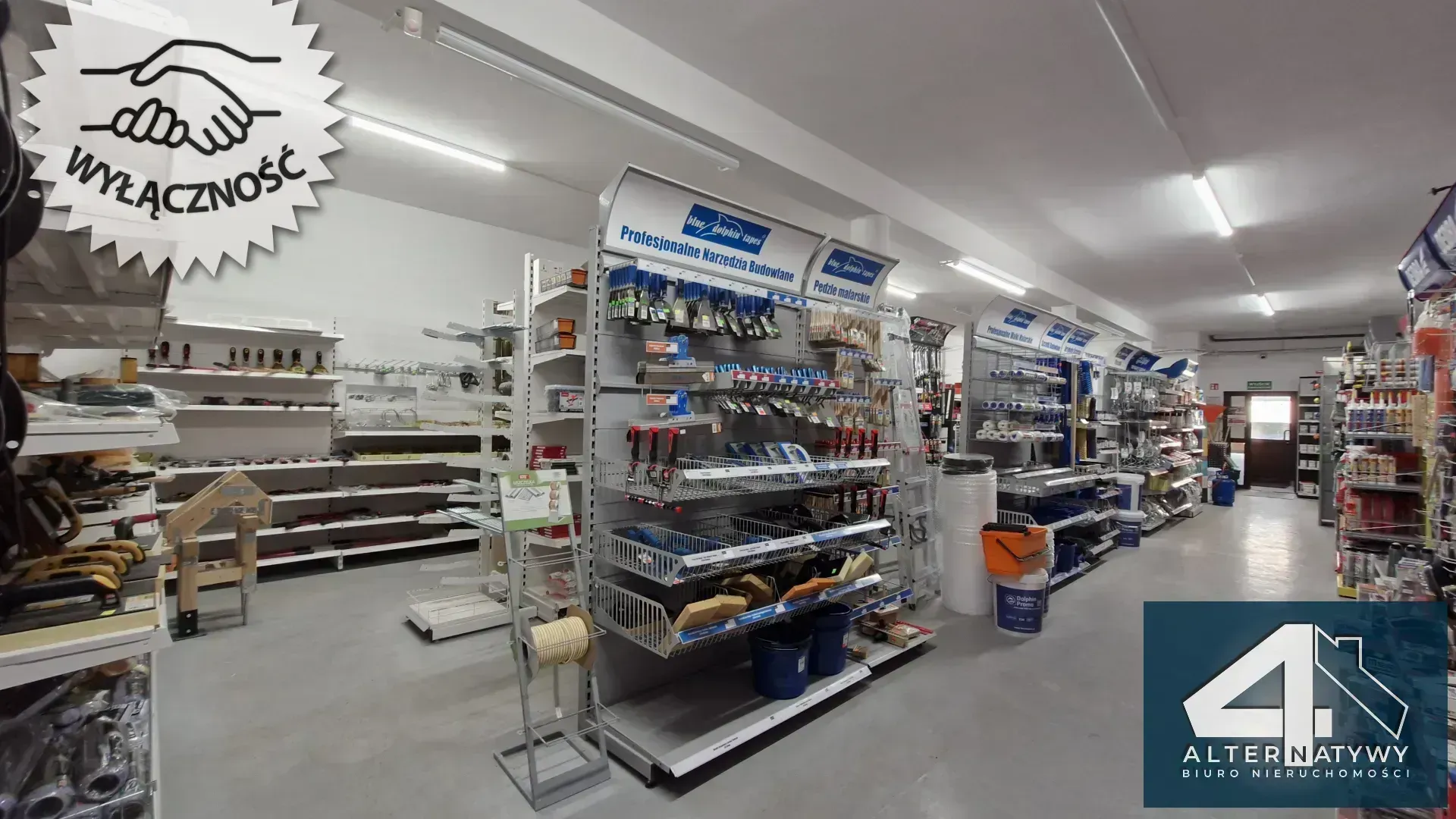 Hurtownia budowlana przy DK 42 na trasie 6