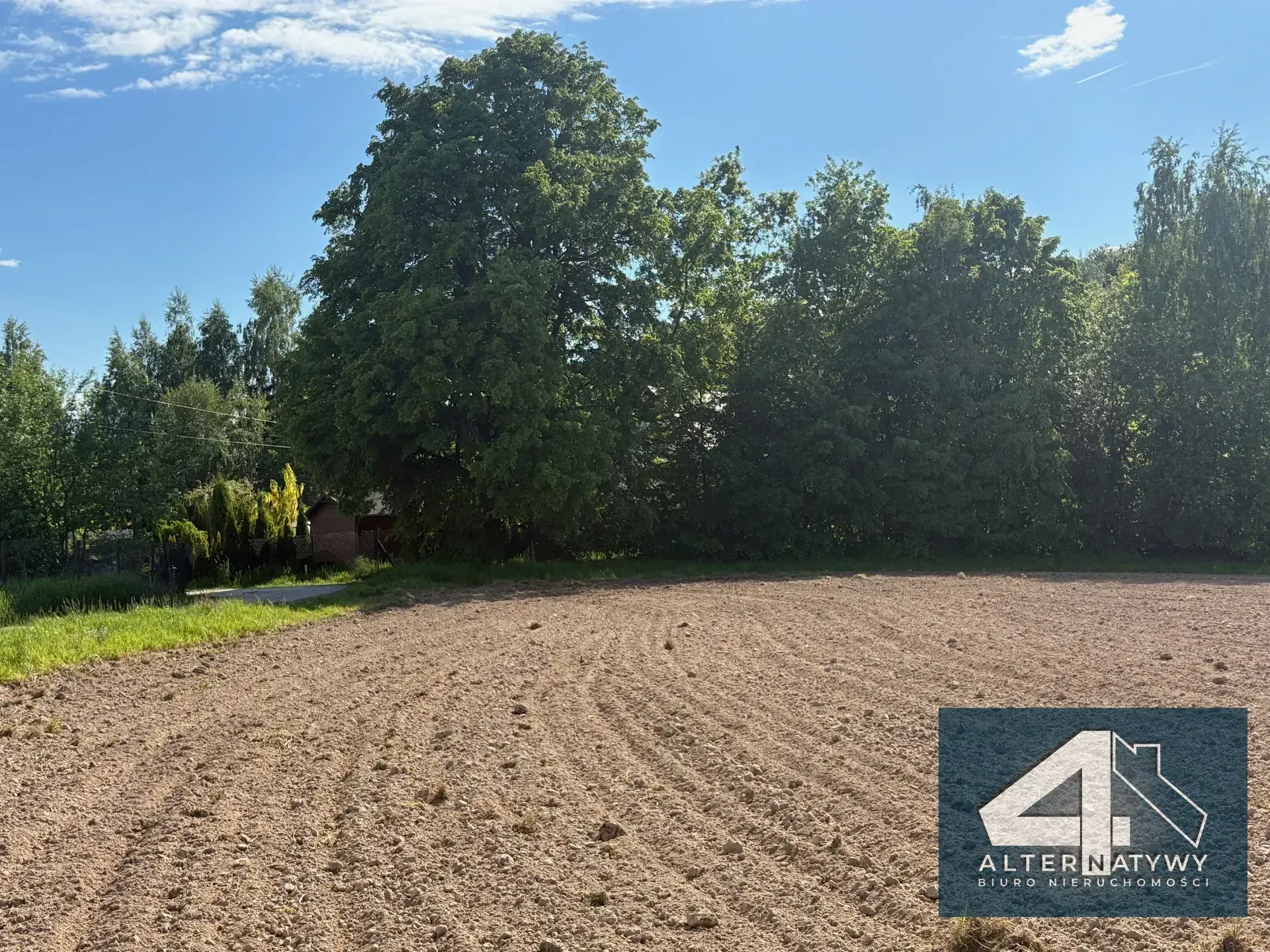 Płaska widokowa działka gmina Wieliczka 5