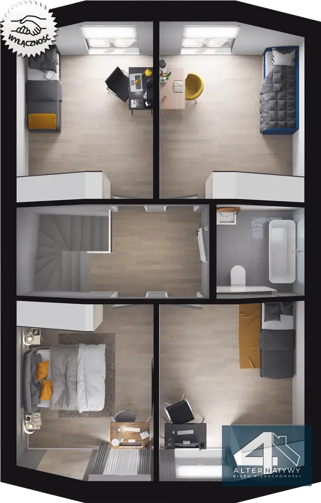 Atrakcyjny dom jednorodzinny dla rodziny 40