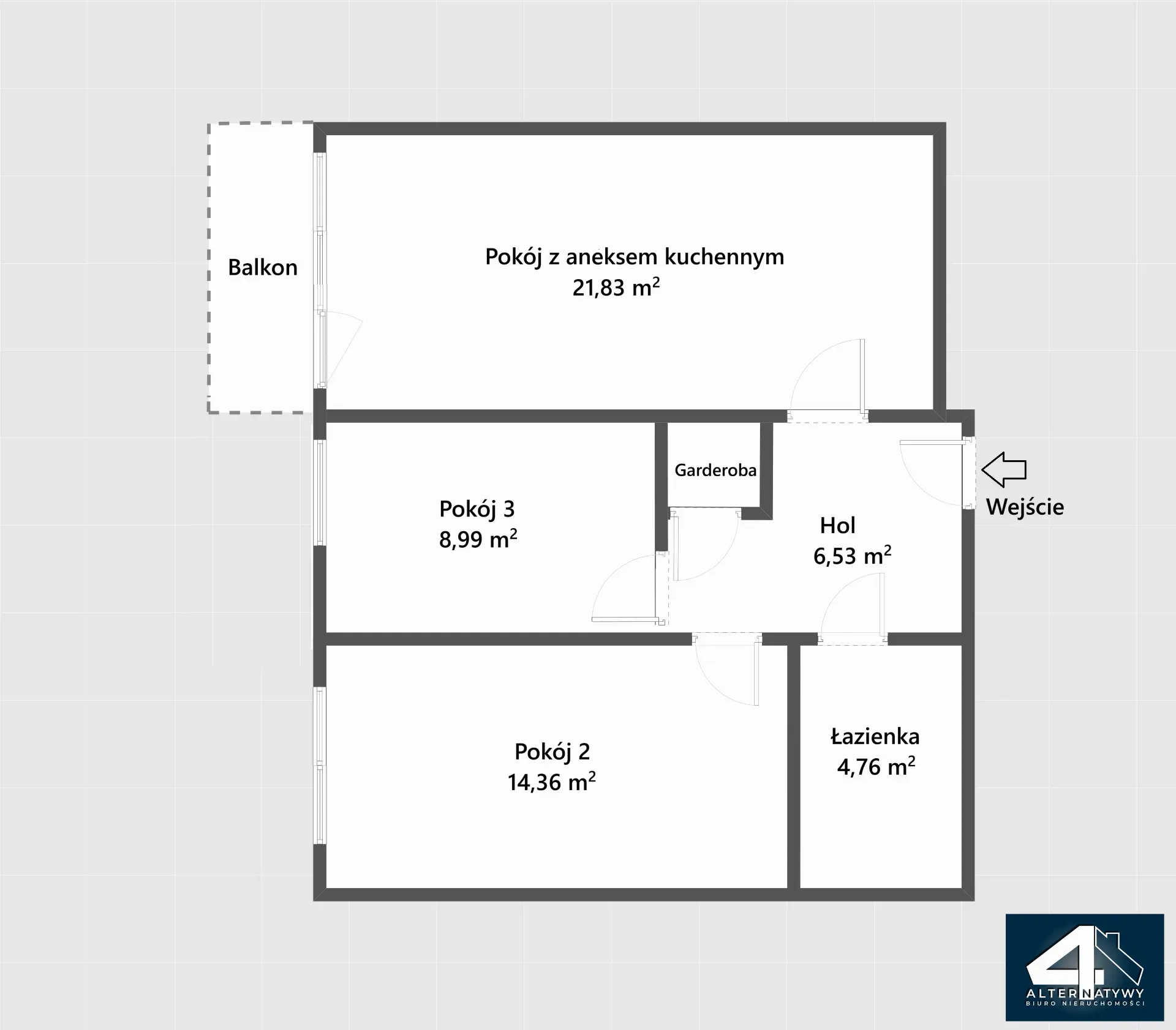 Kraków - Łagiewniki, 3 pokoje, balkon! 14