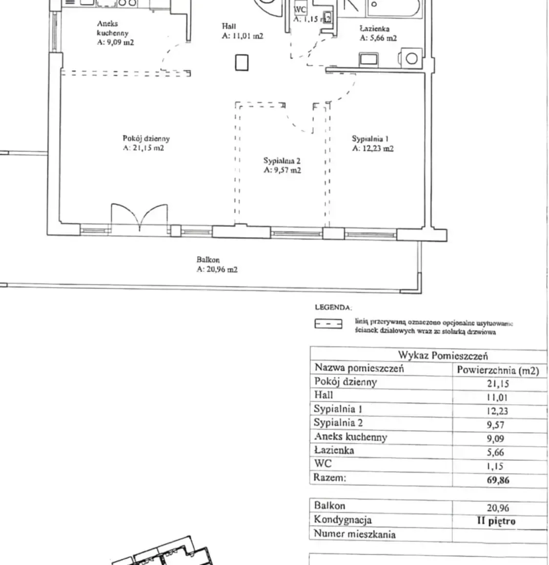 70 m2 z dużym balkonem/ garaż+ komórka w cenie! 17