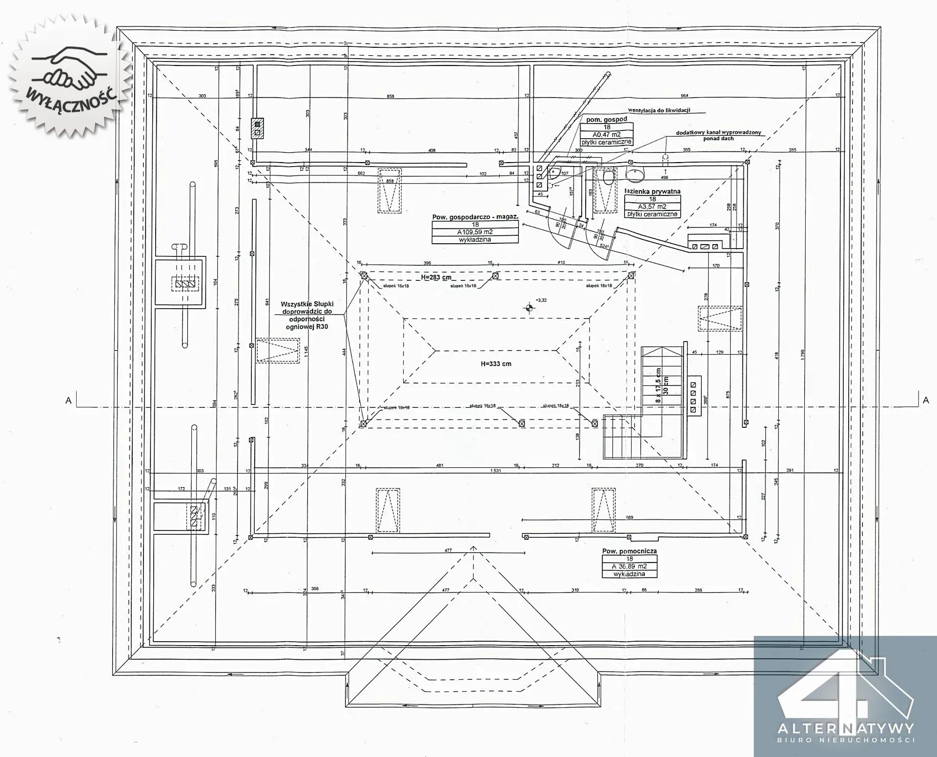 Showroom + biuro + magazyn przy A2 11