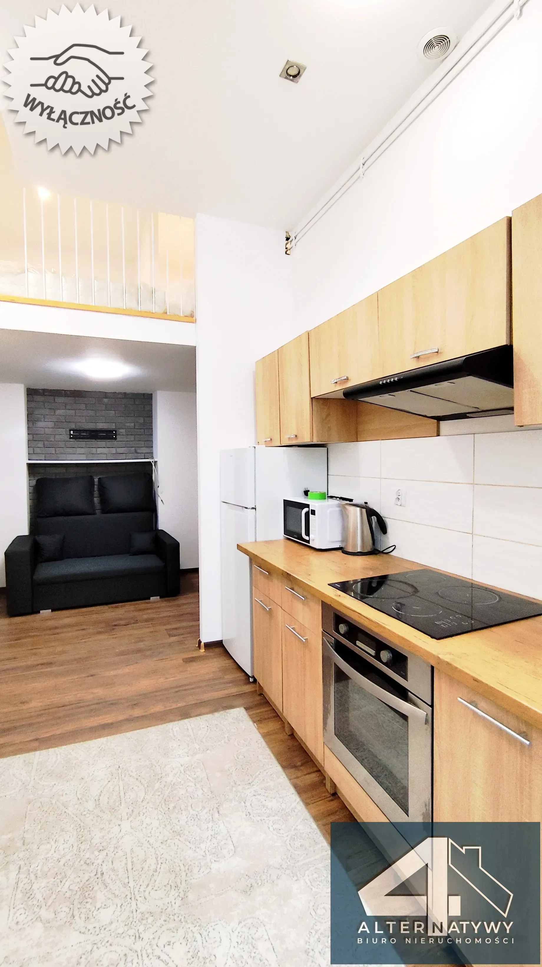 Kawalerka z antresolą przy Manufakturze 3