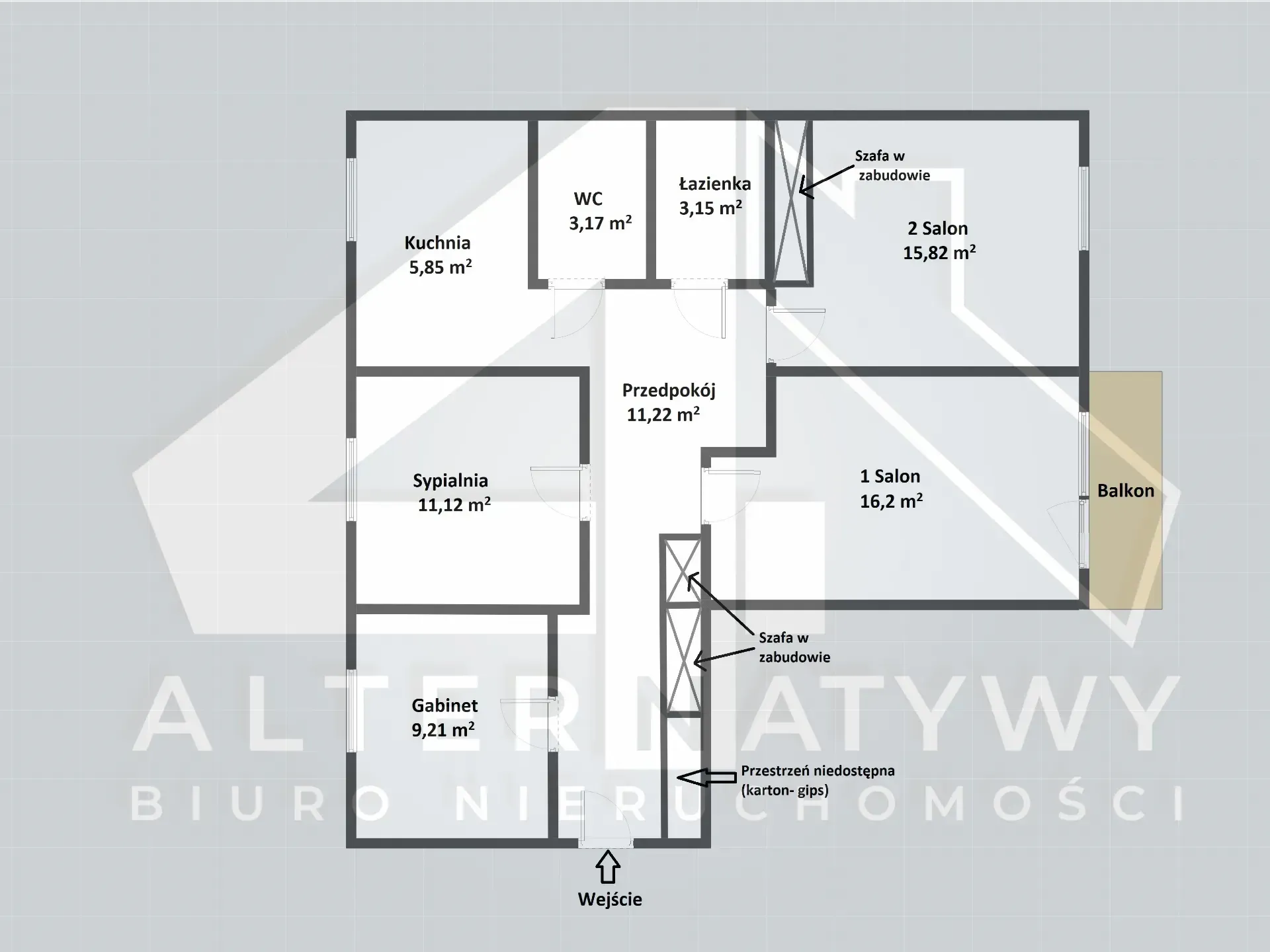 4 pokoje przy Manufakturze, piękny widok, 78 m² 12