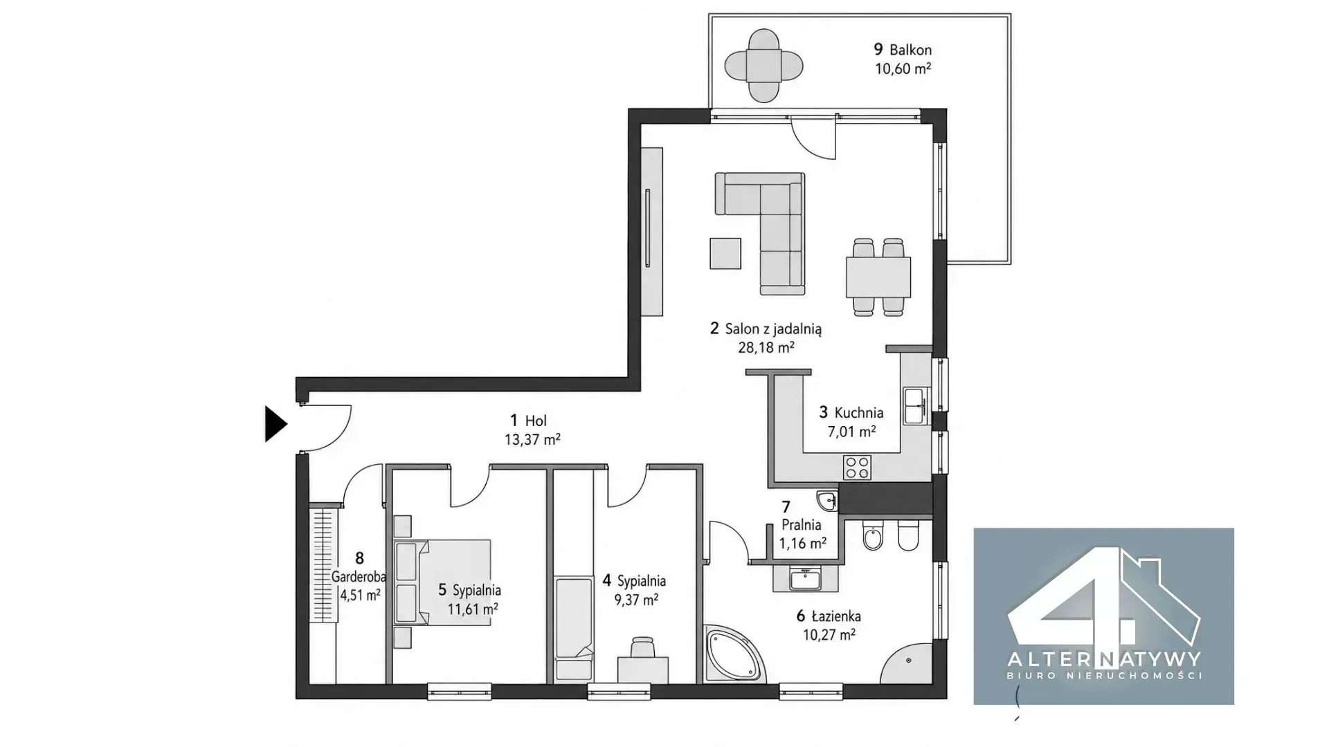 86 m²|3piętro |Budynek z 2019r |ul.Jagiellońska 17