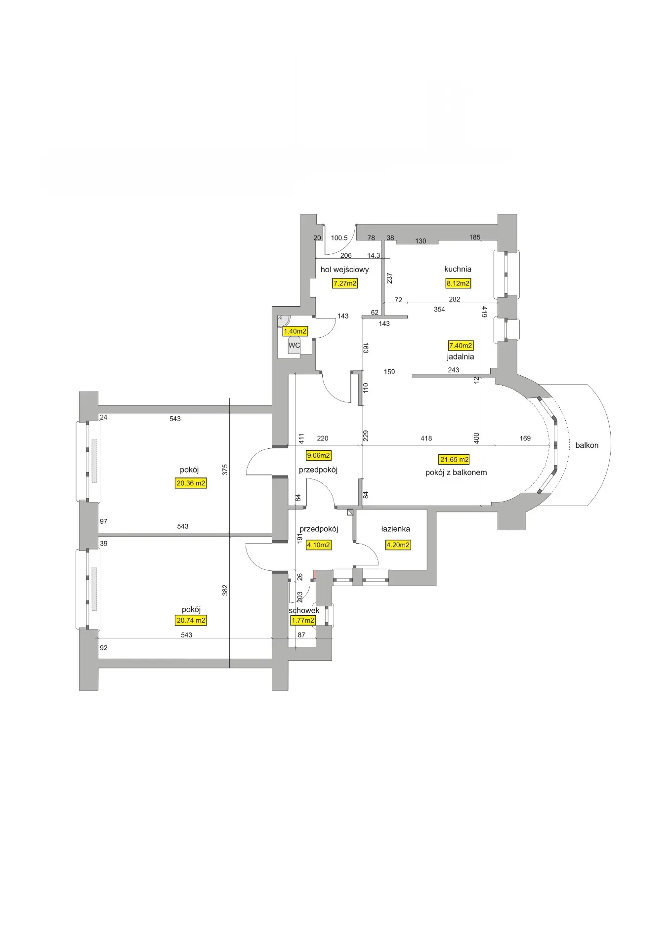 106 m2 blisko uczelni, Politechnika, do adaptacji 12